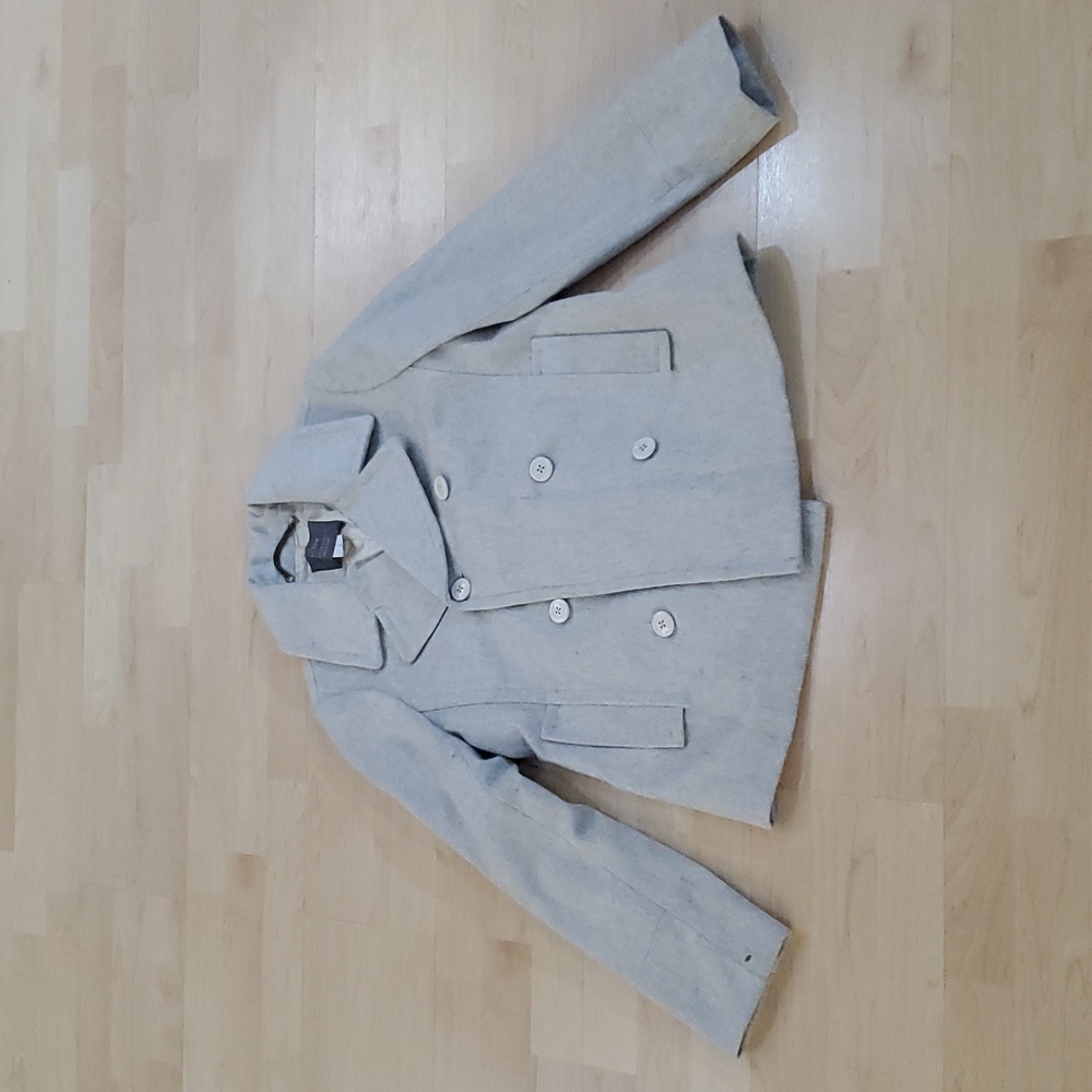 J. Crew Light Gray Wool Peacoat
